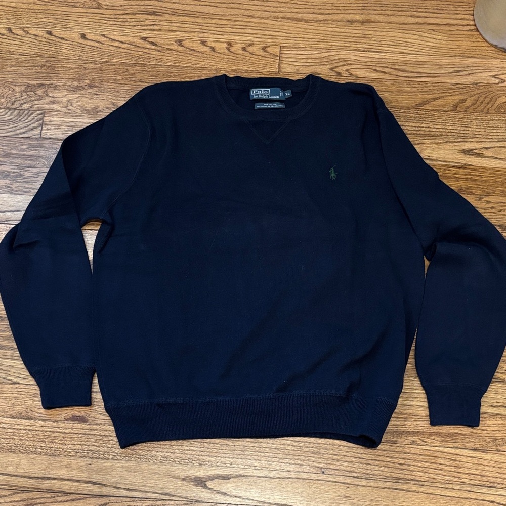 Polo Ralph Lauren Men's Navy Cotton Sweater